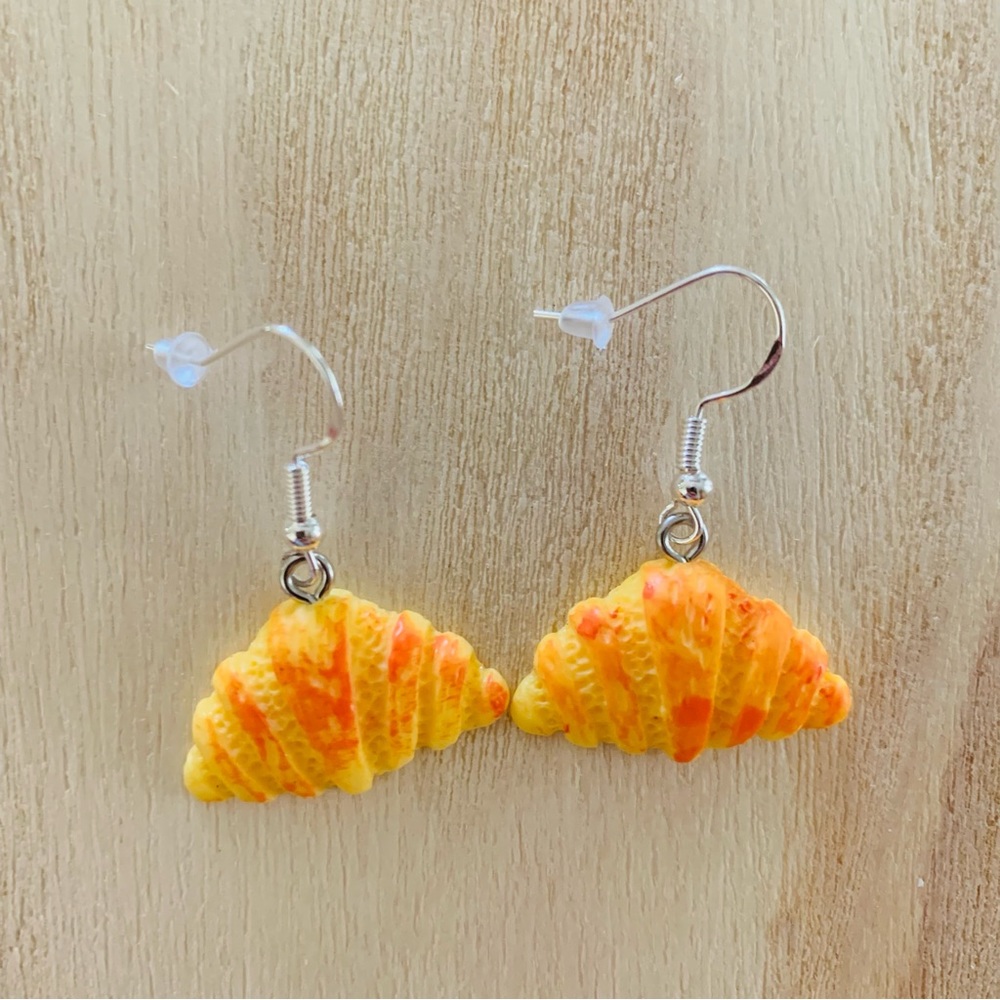 3/15$ Super cute handmade earrings 925 silver pastry sweets bread - Picture 5 of 7